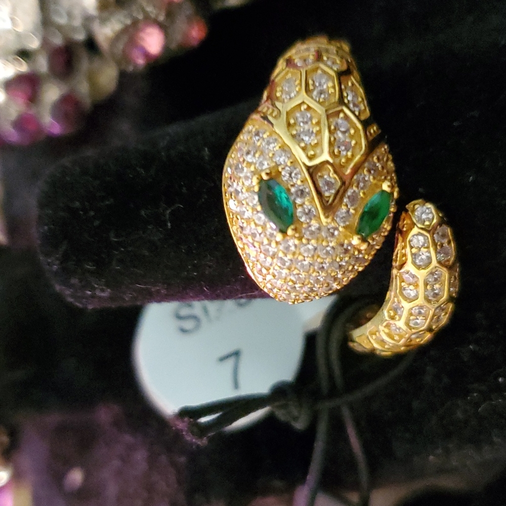 Rachel Zoe Sterling Silver Snake Ring